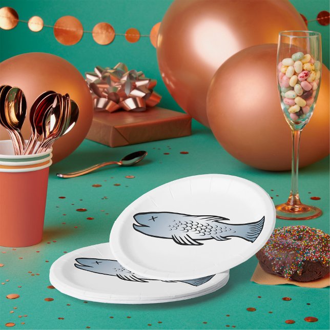 Prato De Papel Peixe morto (Criador carregado)