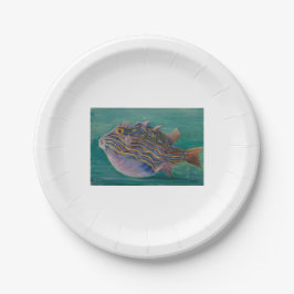 Prato De Papel Peixes Tropicais Exóticos (Submarinos) (Marianne N