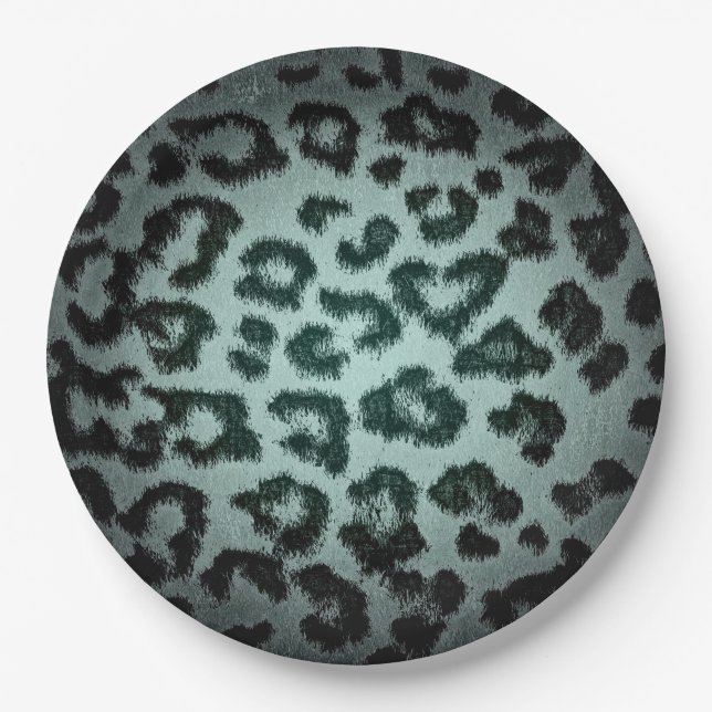 Prato De Papel Pele de Impressão Leopardo Retro Cor #76 (Frente)