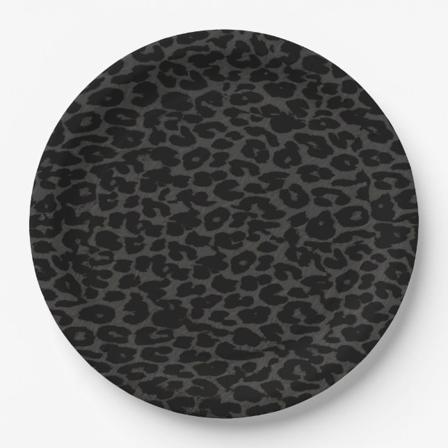 Prato De Papel Pele de Impressão Leopardo Retro Cor 85 (Frente)