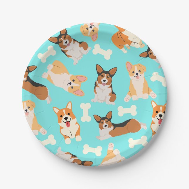 Prato De Papel Pembroke Welsh Corgi (Frente)
