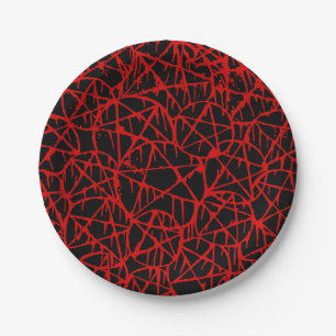 Prato De Papel pentagrama preto pingando grunge punk