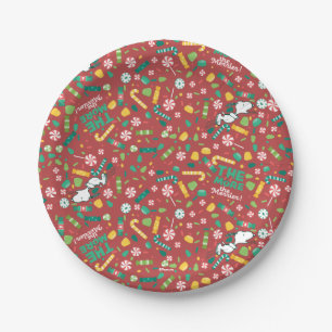 Prato De Papel Peppermint Dreams Snoopy Candy Patterno