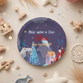 Prato De Papel Pequena capota vermelha de cabeceira