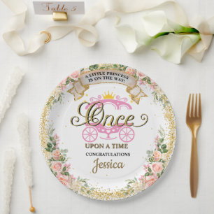 Prato De Papel Pequena Princesa Fada, Carruagem