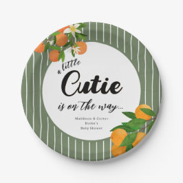 Prato De Papel Pequeno Chá de fraldas Laranja Cutil - Mercado Org