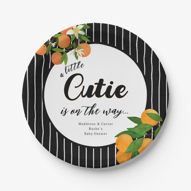 Prato De Papel Pequeno Chá de fraldas Laranja Cutil - Mercado Org (Frente)