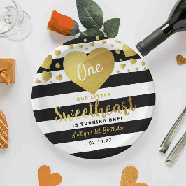 Prato De Papel Pequeno Dia de os namorados Querida Qualquer Idade