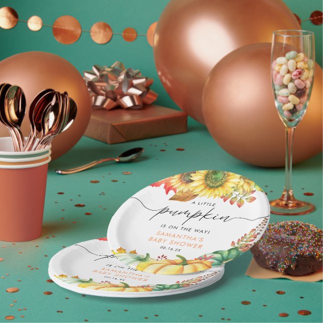 Prato De Papel Pequeno Gênero da Bomba Chá de fraldas Neutro (Múltiplo)