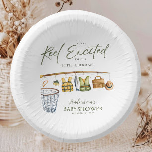 Prato De Papel Pequeno Pescador Russo Chá de fraldas Tableware