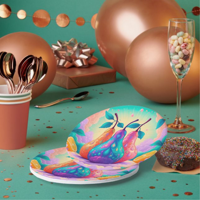 Prato De Papel pera colorida (Múltiplo)