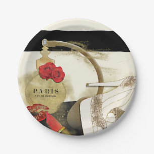 Prato De Papel Perfume de Paris Parfum Rosas Saltos & Lábios