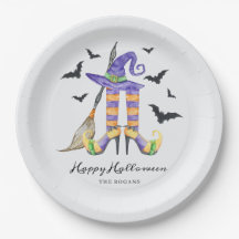 Pernas e Chapéu de Bruxa de Halloween