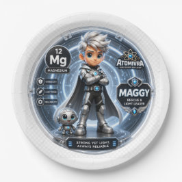 Prato De Papel Personagem ATOMIVRA Magnésio