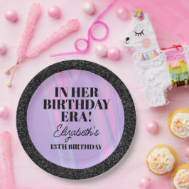 Prato De Papel Personalizada Na Festa Da Era De Aniversário