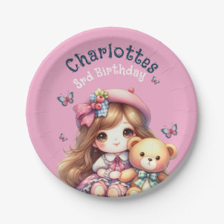Prato de papel personalizado para aniversariante