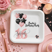 Prato de Papel Personalizado para Aniversário de S