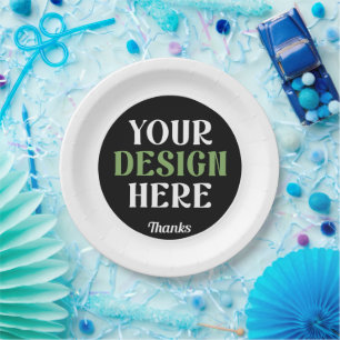 Prato De Papel personalizado, único, elegante e minimalista hersh