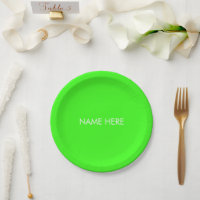 Personalizar com nome, texto minimalista verde neo