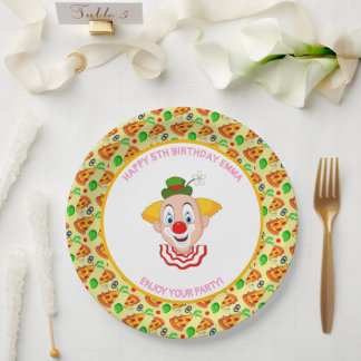 Prato De Papel Personalizar Festa de Aniversário de Pizza de Palh
