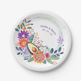 Prato De Papel Personalizar Flores de Folkart de Cactos FIESTA