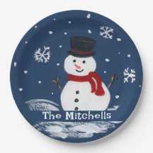 PERSONALIZAR Snowman pintado