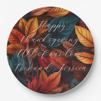 Prato De Papel Personalize Thanksgiving