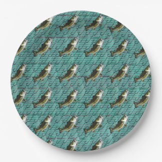 Prato De Papel Pesca de latão