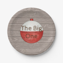 Prato De Papel Pesca - Primeiro Aniversário de Papel