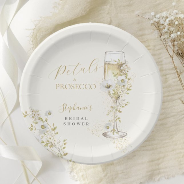 Prato De Papel Pétalas e Prosecco Flores Silvestres Despedida de  (Criador carregado)