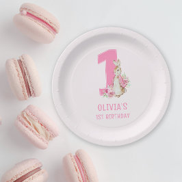 Prato De Papel Peter Rabbit | Primeiro Aniversário