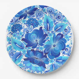 Prato De Papel Petrikivka Ukrainian traditional folk art 