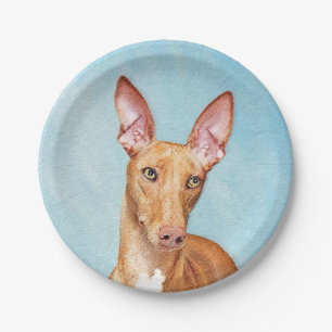 Prato De Papel Pharaoh Hound Painting - Arte Cachorra Original