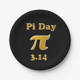 Prato De Papel Pi Day