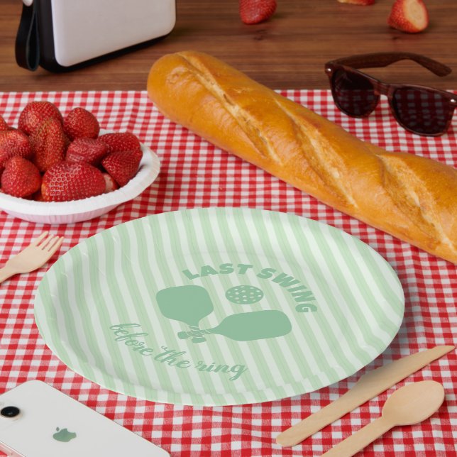 Prato De Papel Pickleball Bachelorette Weekend (Piquenique)