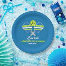 Pickleball Paddles Ball Blue Green Party 