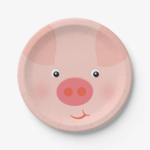 Prato De Papel Piggy Barnyard