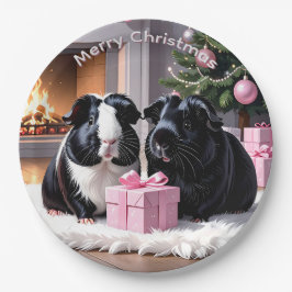 Prato De Papel Pigres-guineenses e presentes no Natal