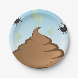 Prato De Papel Pilha Fedorenta De Poop