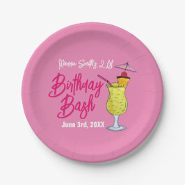 Prato De Papel Piña Colada Puerto Rican Pineapple Cocktail Party