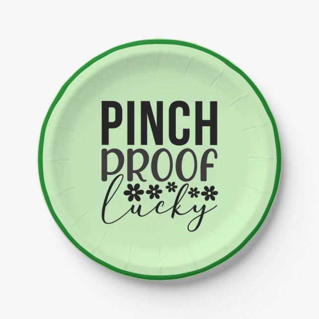 Prato De Papel Pinch Proof Lucky-62906 (Frente)