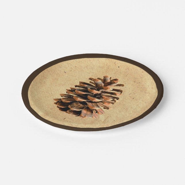 Prato De Papel Pine Cone (Inclinado)