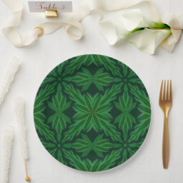 Prato De Papel Pine Mandala Forest 9" Papéis