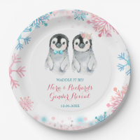Pinguim Inverno Sexo Placa de Papel Revelada