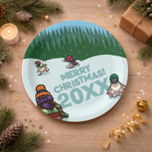 Pinguins Fofos Adicionam Ano Feliz Natal! Inverno