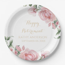 Pink Floral Retirement Party