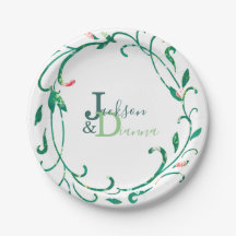 Pink Garden Watercolor Wreath