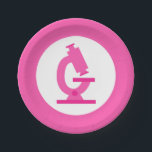 Prato De Papel Pink Microscope Science<br><div class="desc">Você está planejando uma festa temática de ciência para seu filho? Faça dele uma festa de aniversário de criança super legal com as Placas de Papel do Partido Ciência do Microscópio Rosa, projetadas pela Enchantfancy Design Company. Estas placas de papel apresentam um microscópio cor-de-rosa. É perfeito para crianças que amam...</div>