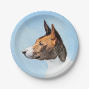 Prato De Papel Pintura Basenji - Arte Original Custa