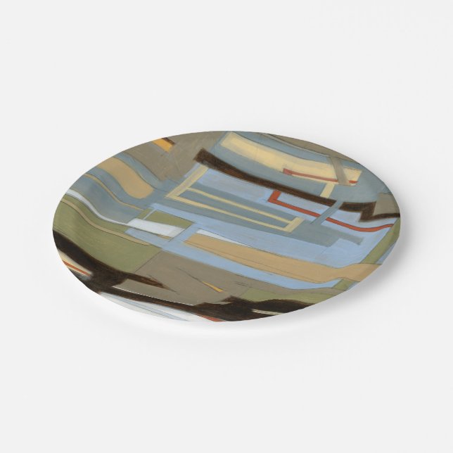 Prato De Papel Pintura da expressão livre moderna de Norman Wyatt (Inclinado)